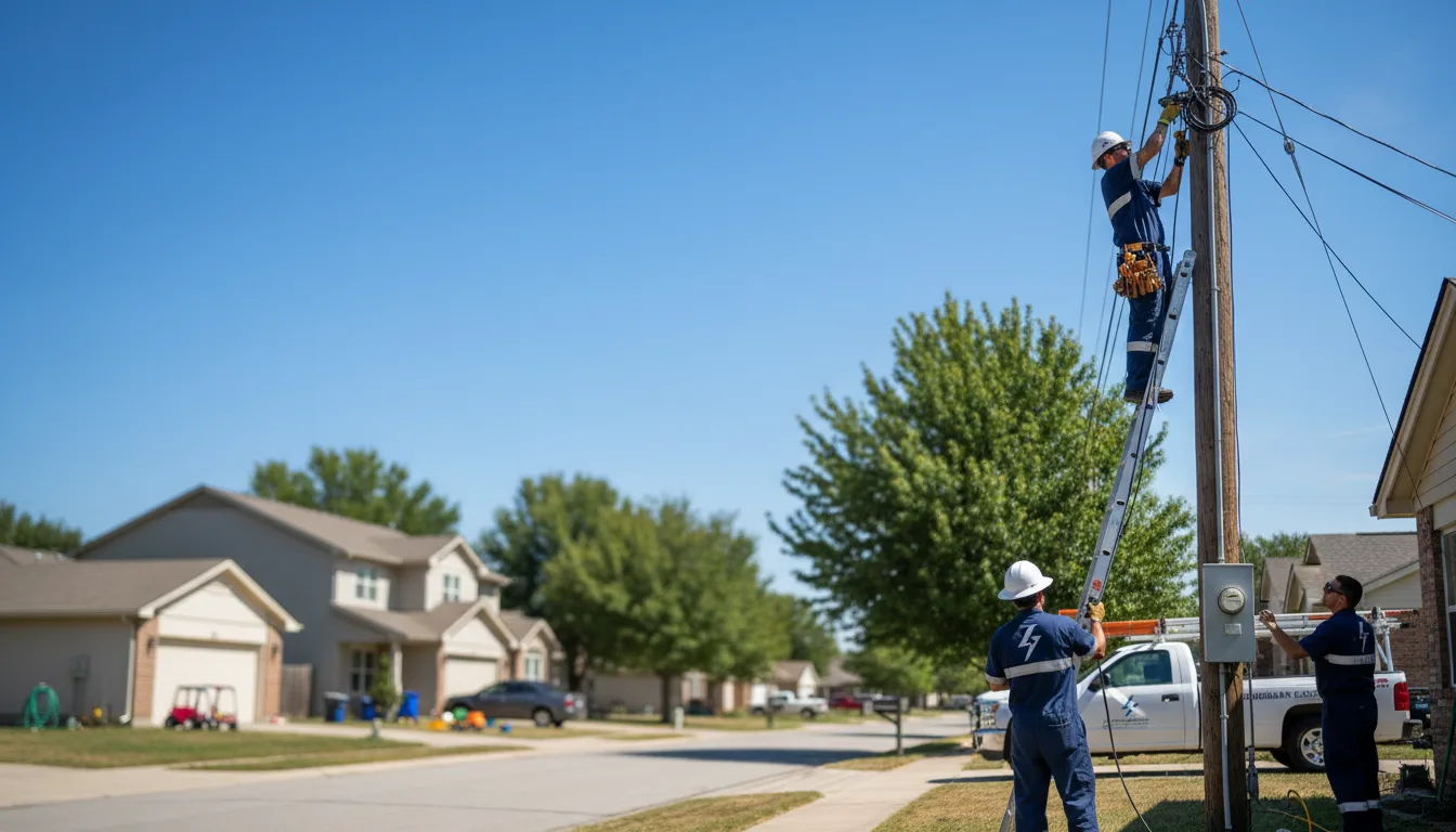 Residential electrician providing installation services in Pawnee City, NE
